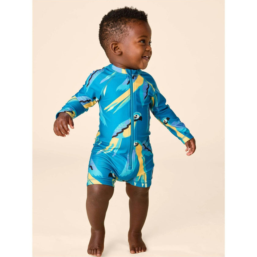 Rash Guard Baby Swimsuit, Blue