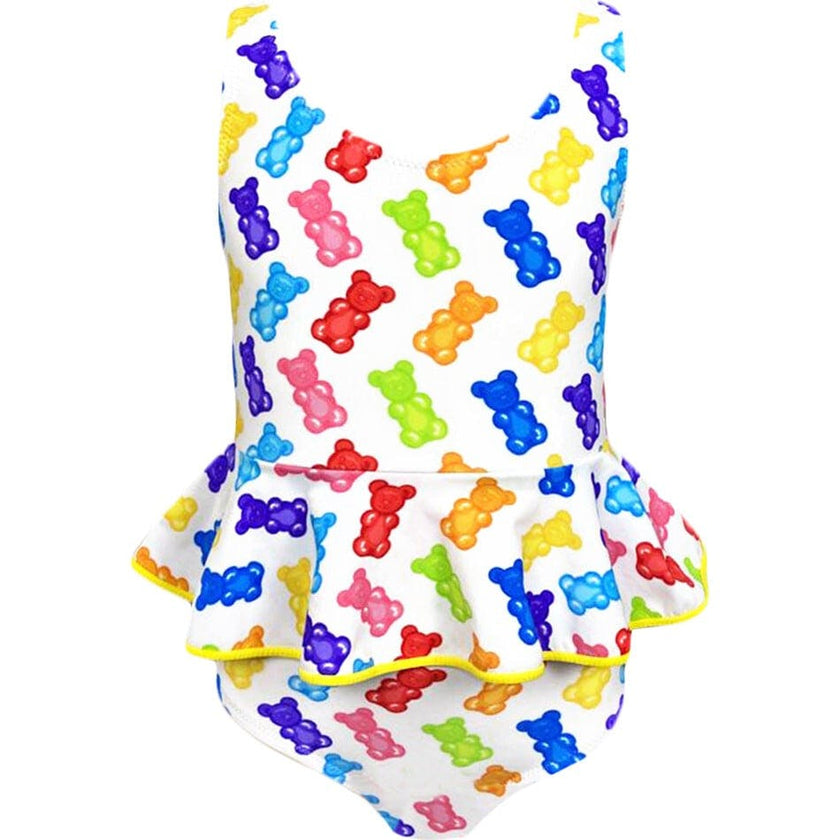 Asami Print Sleeveless Ruffle Waist One-Piece Swimsuit