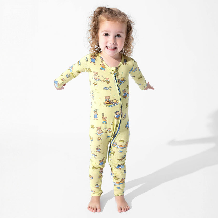 Teddy Picnic Bamboo Convertible Footie