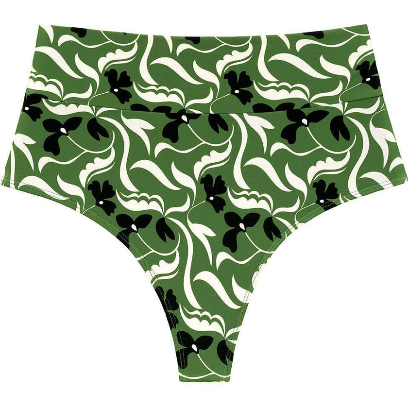 Added Coverage High Rise Bikini Bottom