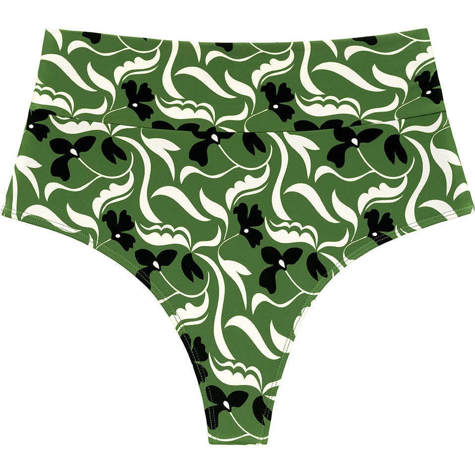 Added Coverage High Rise Bikini Bottom