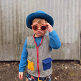 Classic | Sustainable Sunglasses | Plant-Based Bendable Polarized - Baby | 0-2 Y | Sunset Gingham