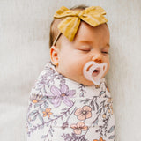 Knit Swaddle Blanket - Flora