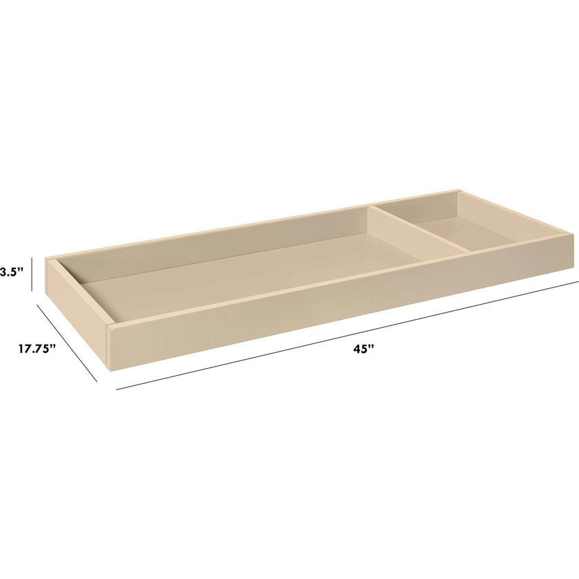 Universal Wide Removable Changing Tray in Taupe