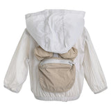 Gray Pocket Hooded Jacket