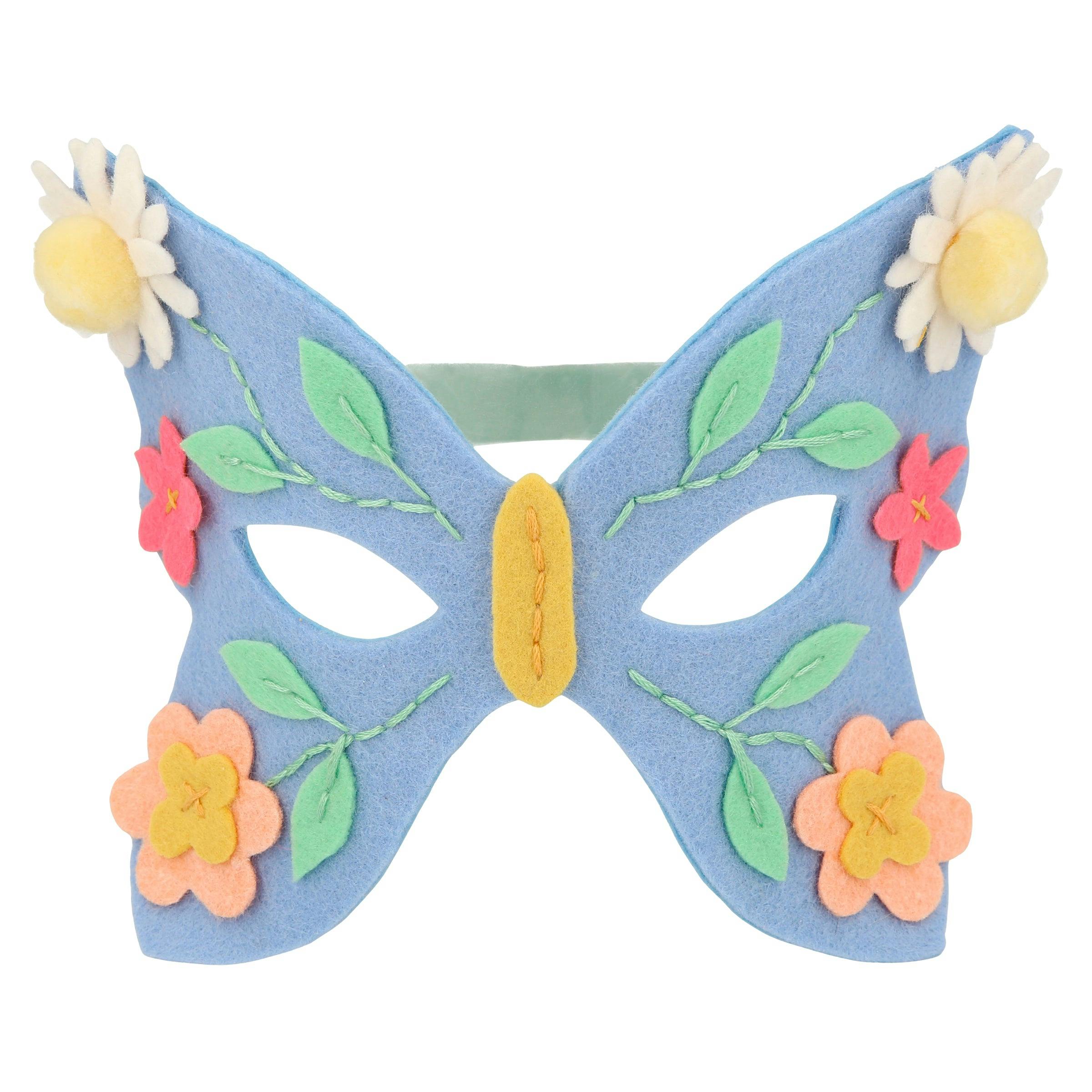 Flower Embroidery Butterfly Mask Kit