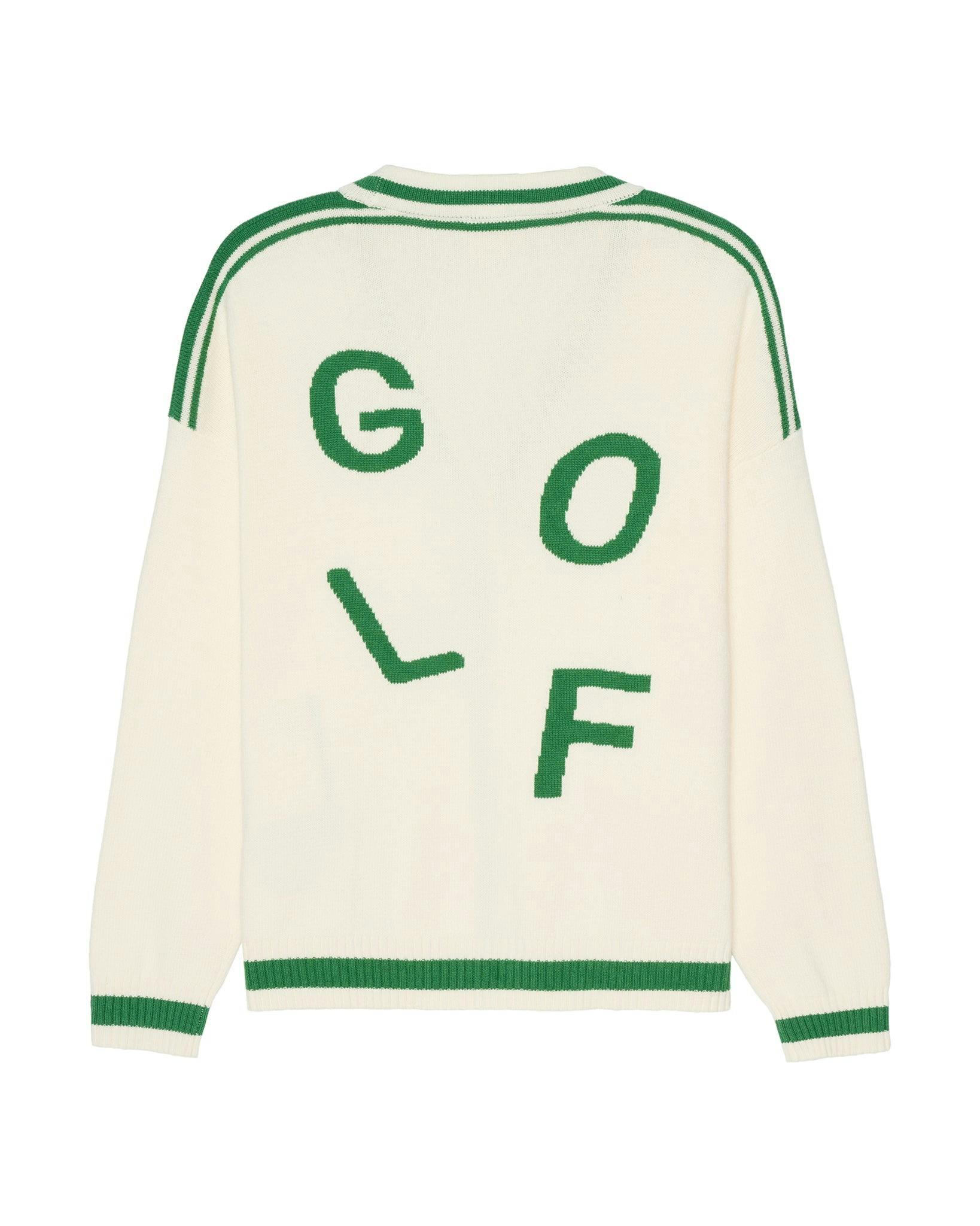 Emily Varsity Cardigan - Golf