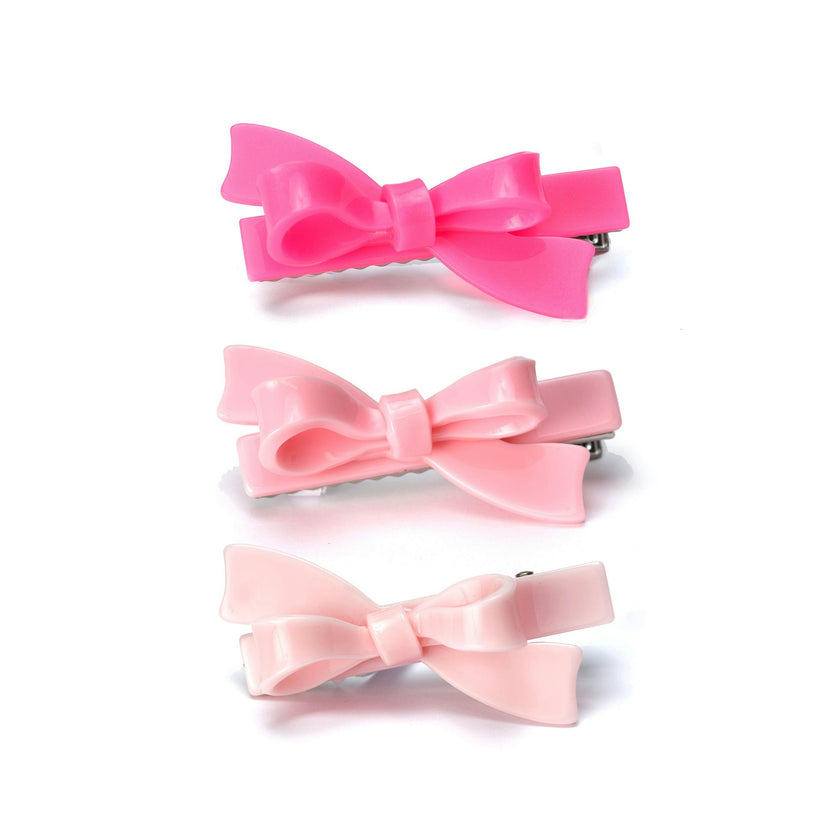Bows Pink Shades  Hair Clips