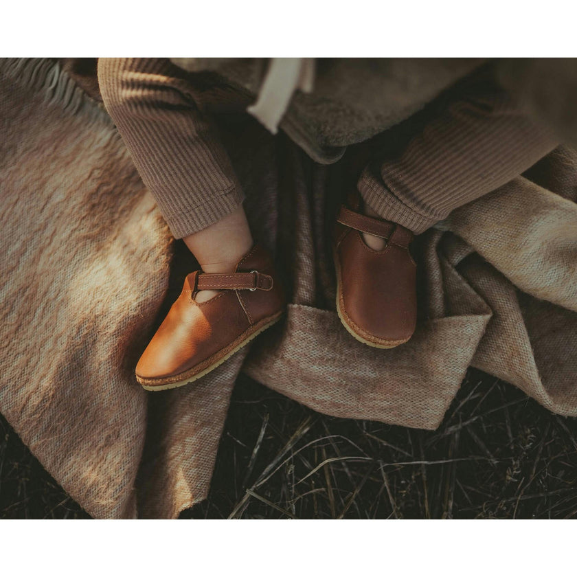 Elia Classic Leather T-Bar Shoes