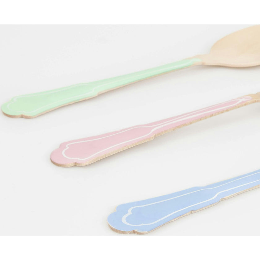Elegant Mixed Color Wooden Cutlery Set
