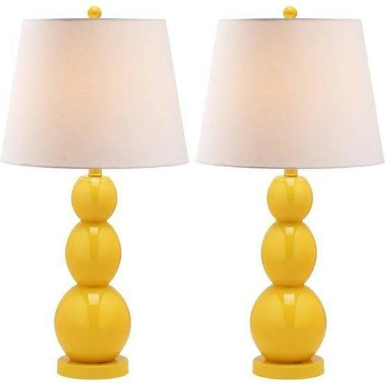 Set of 2 Jayne Three-Sphere Glass Lamps