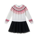 Girls Fair Isle Sweater Dress | Hearts & Bows
