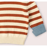 Ginger Striped Knitted Jumper, Red
