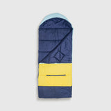 Sleep-N-Pack™ – Big Kid Size | Color Block Cali Teal, Buttercup Yellow & Navy Blue