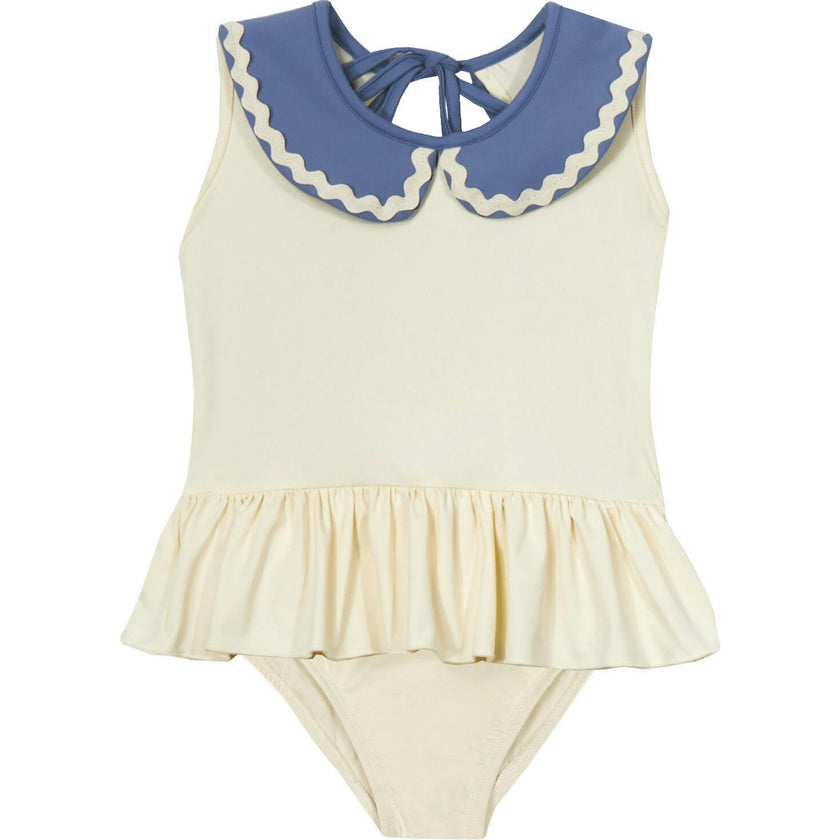 Mipounet SS26 Olie, Swimwear Ecru Blue