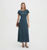The Clare Dress - Juniper Foulard