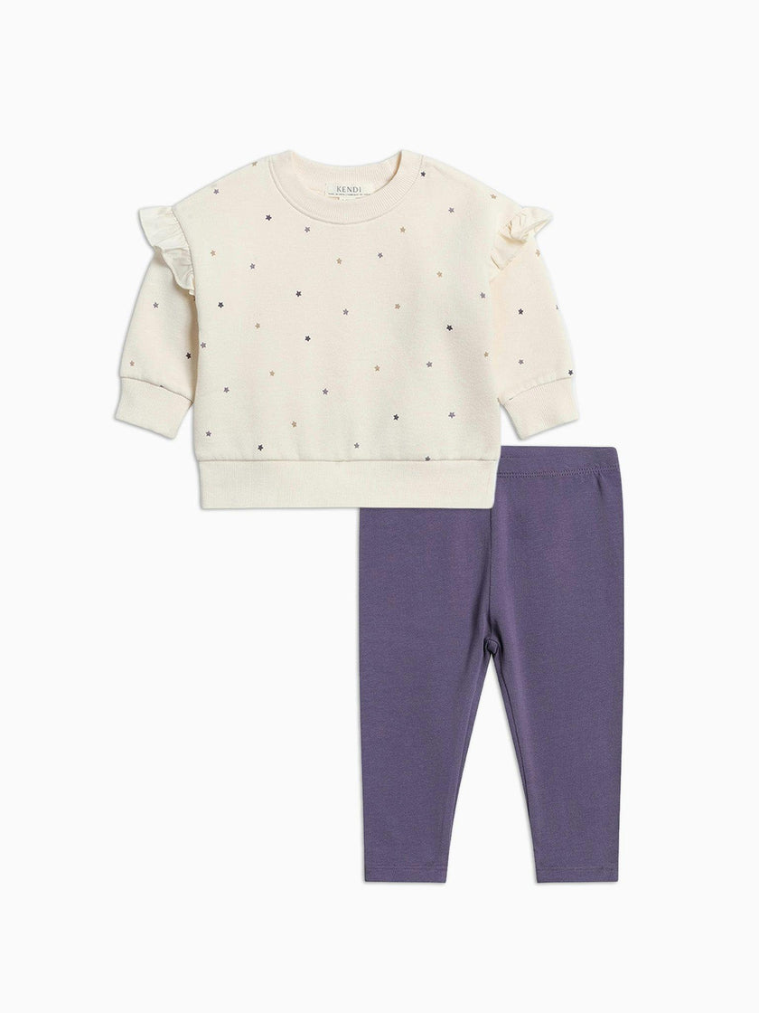 Organic Girls Winter Fleece and Legging Set