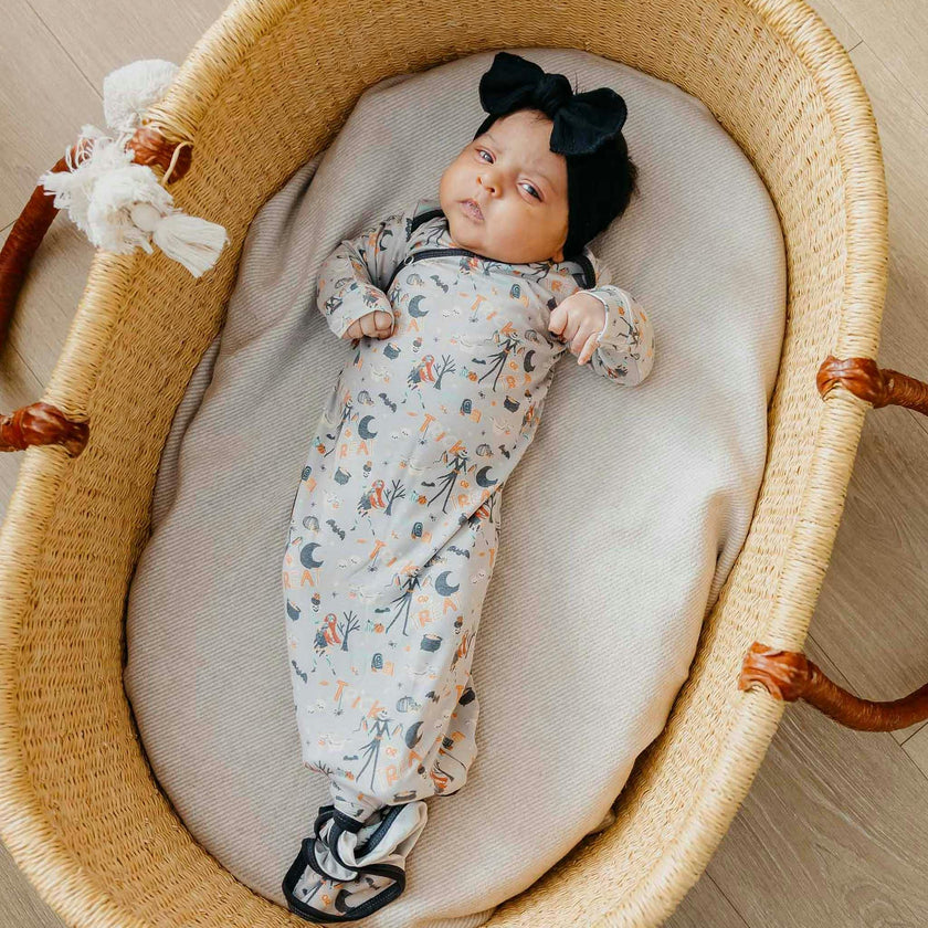 Newborn Knotted Gown - Nightmare Before Christmas