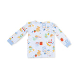 Breakfast Club Blue - Long Sleeve Loungewear Set