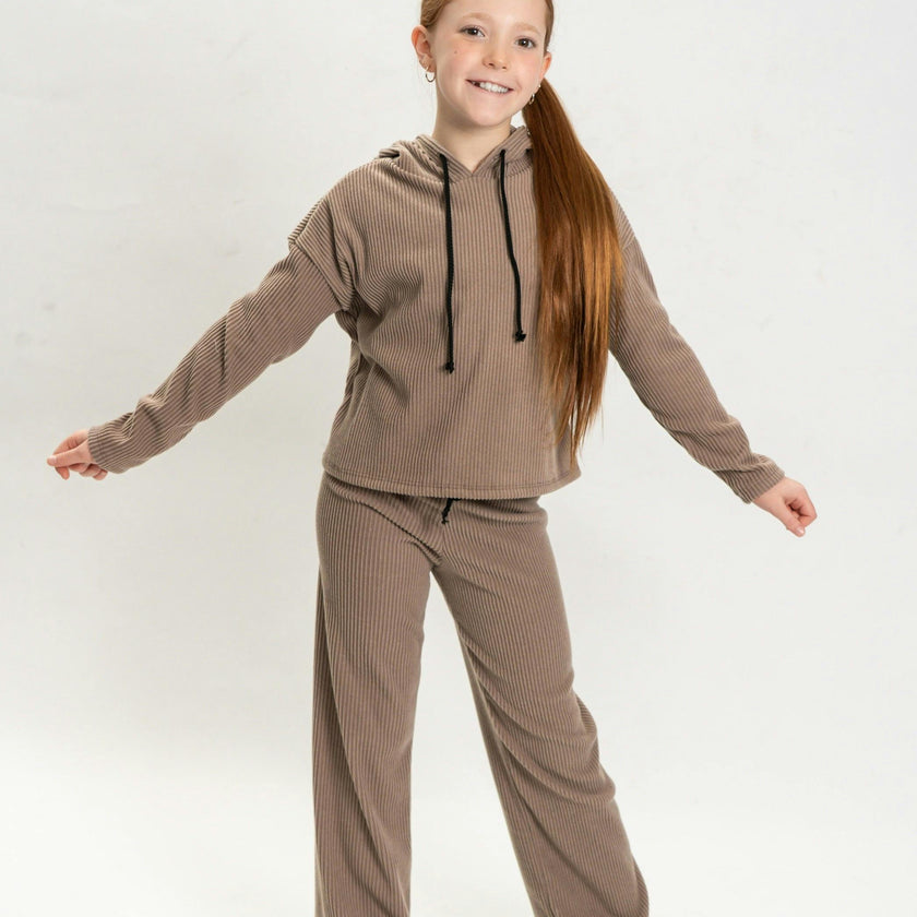 Girls Lucy 3 Piece Rib Sweat Set