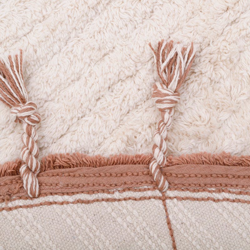 Come Braided Tassel Round Rug