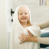 Toddler Hooded Towel - White