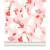 Papier peint HARU coloris Fraise