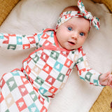 Newborn Knotted Gown - Fraser