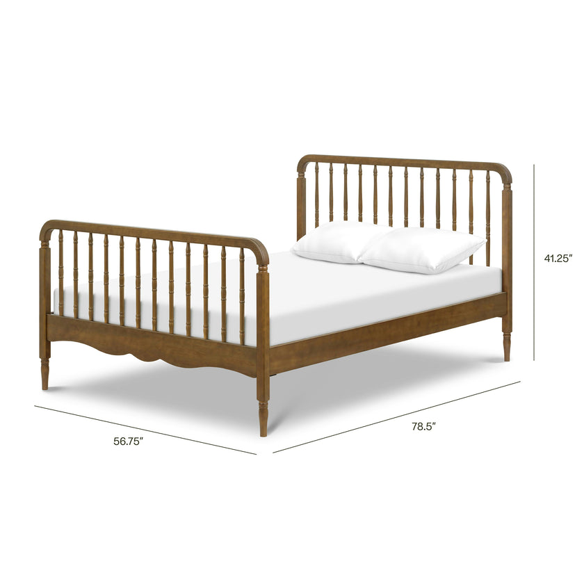 Liberty Spindle Full Bed in Natural Walnut