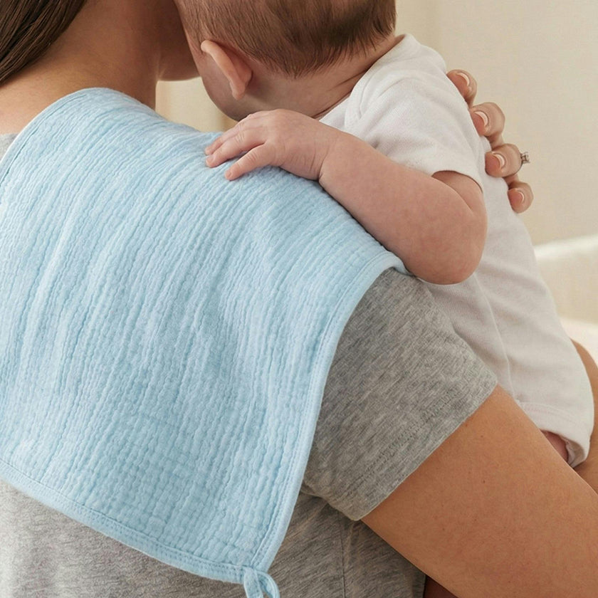 RILEY 5-Pack Crinkle Muslin Burp Cloths