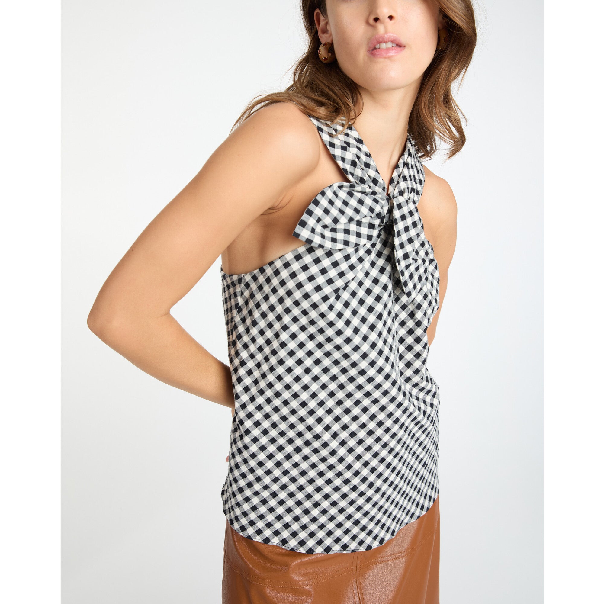 Women's Freya Top, Plaid