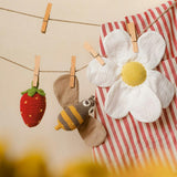 Pollination Gift Box 🐝 100% organic cotton crochet rattle, pulling toy and lovey