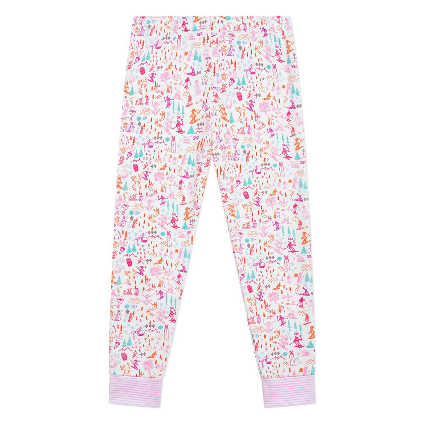 Ski Two Piece Kids Henley Pajamas