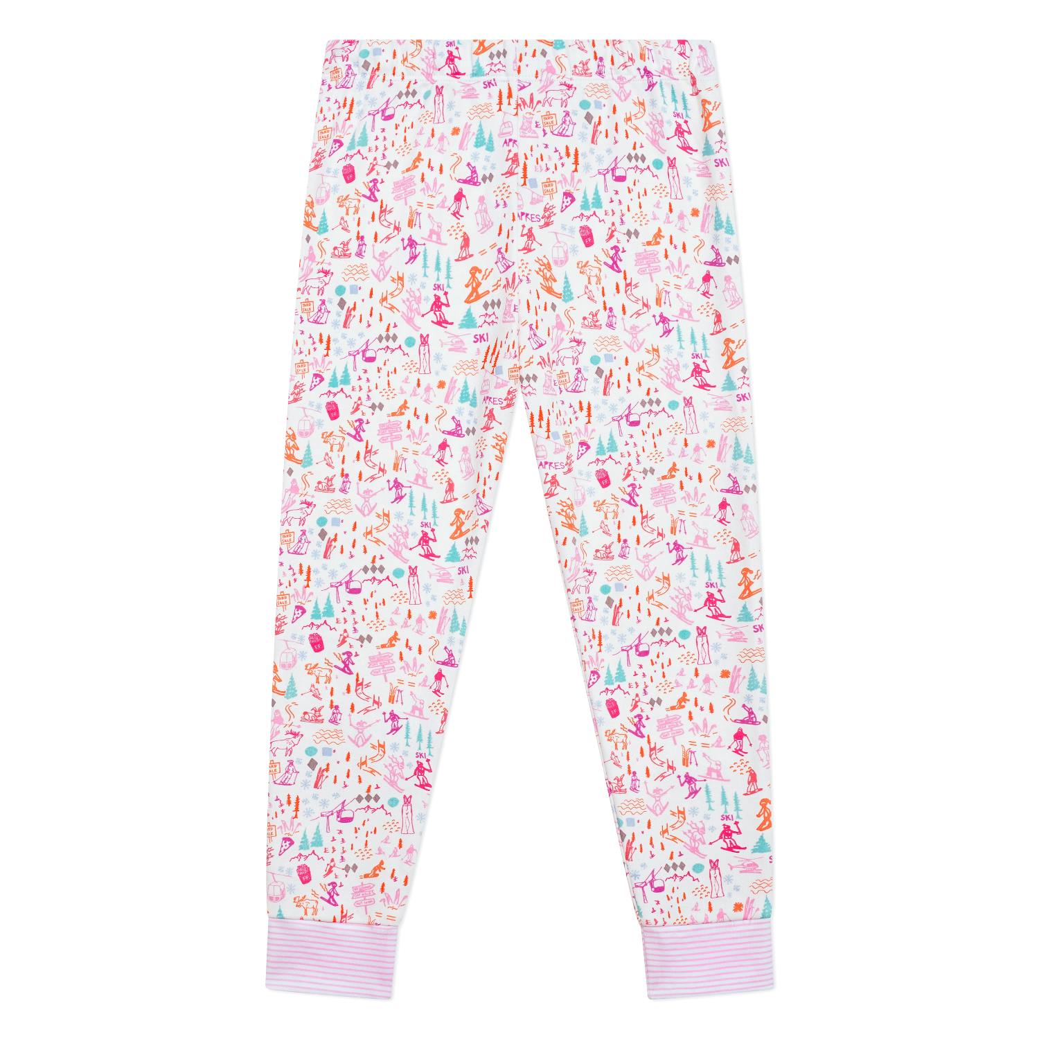 Ski Two Piece Kids Henley Pajamas