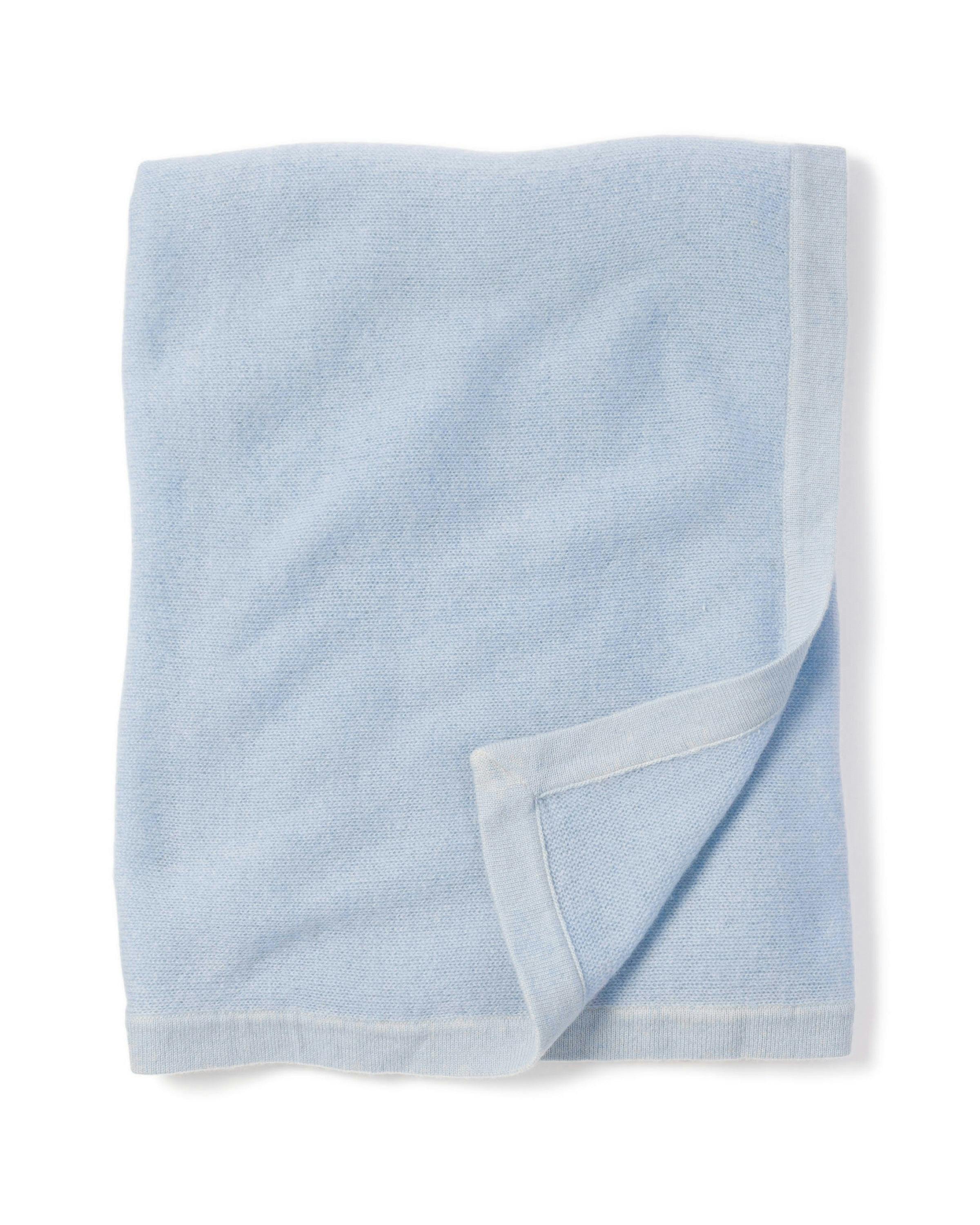 Cashmere Baby Blanket in Light Blue
