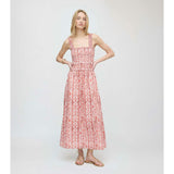 The Azalea Maxi Nap Dress - Coral Corsica Paisley