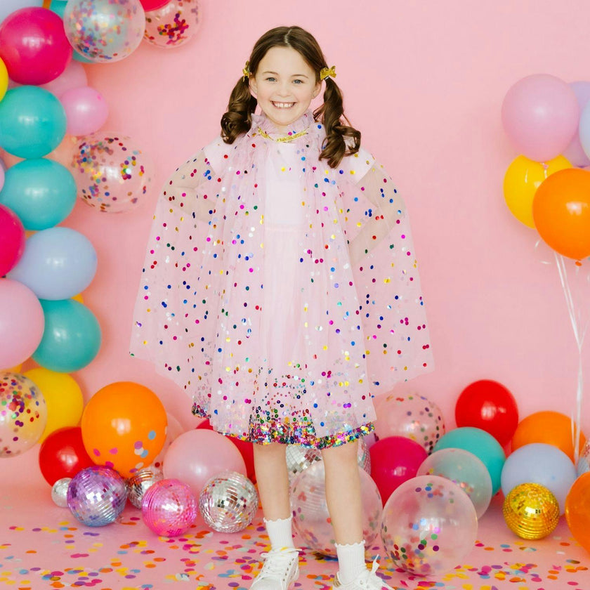 Pink Confetti Cape