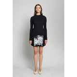 Women's Mya Open Crochet Stitch Large Sequins Mini Skirt