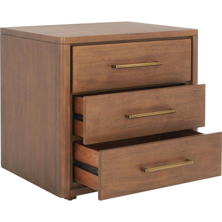 Rosey 3 Drawer Nightstand