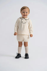 Crest Embroidered Set Black