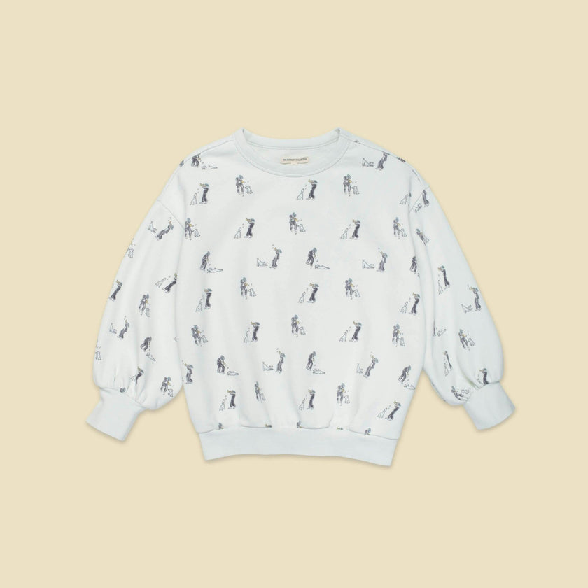 Organic Weekend Sweatshirt in Blue Haze Duet