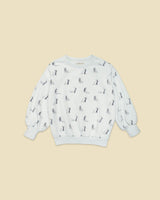 Organic Weekend Sweatshirt in Blue Haze Duet