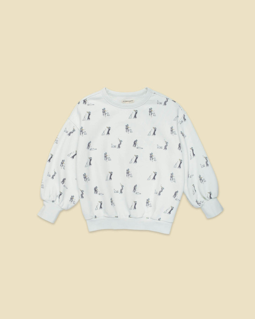Organic Weekend Sweatshirt in Blue Haze Duet