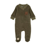 V-Neck Emblem Footie