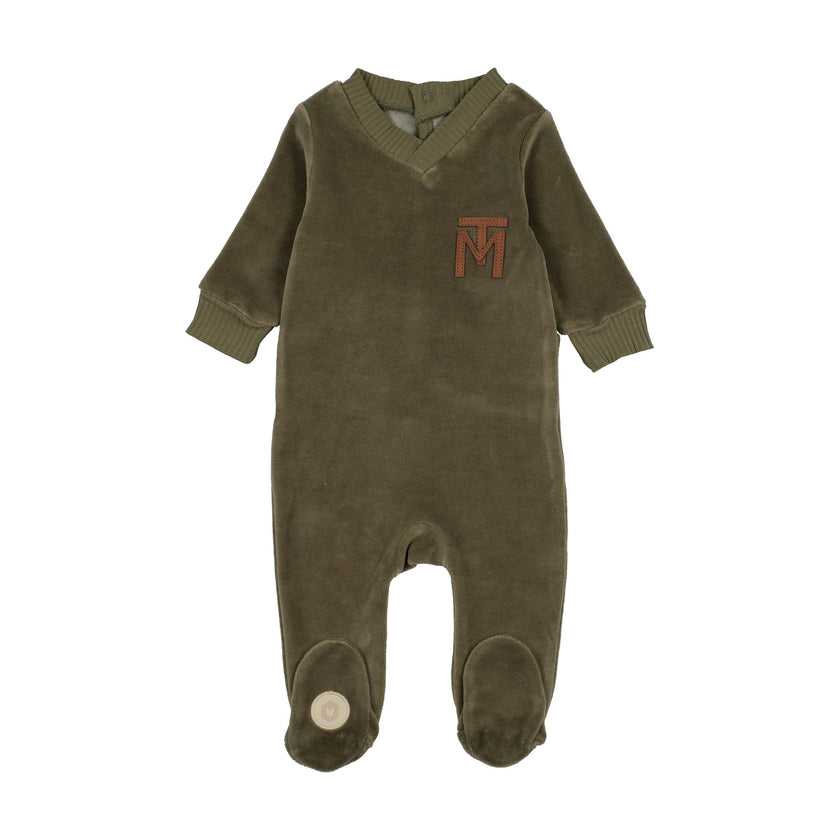 V-Neck Emblem Footie