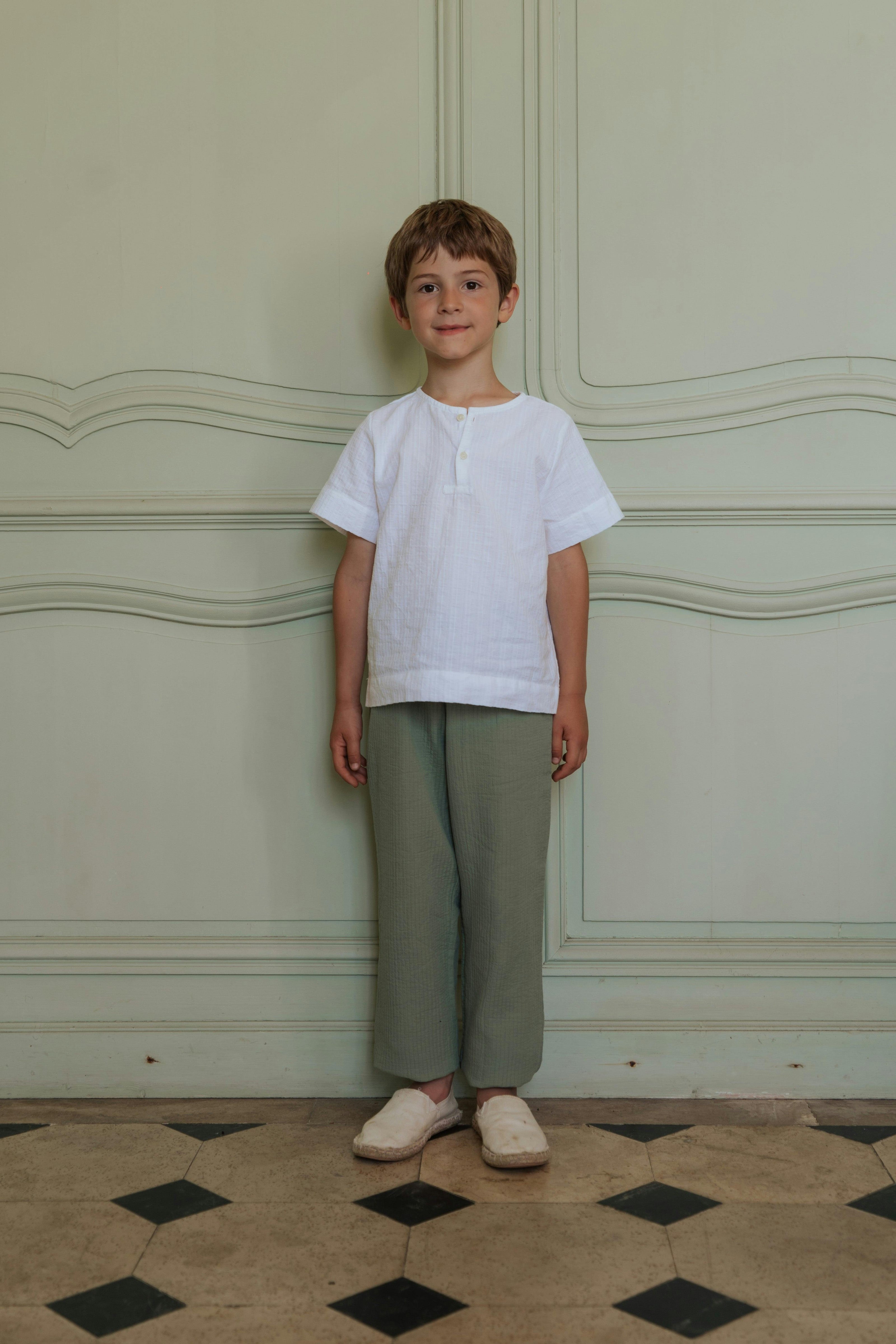 Pantalon enfant Golfeur - Vert Matcha