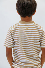 khaki/white qb stripe blade shirt