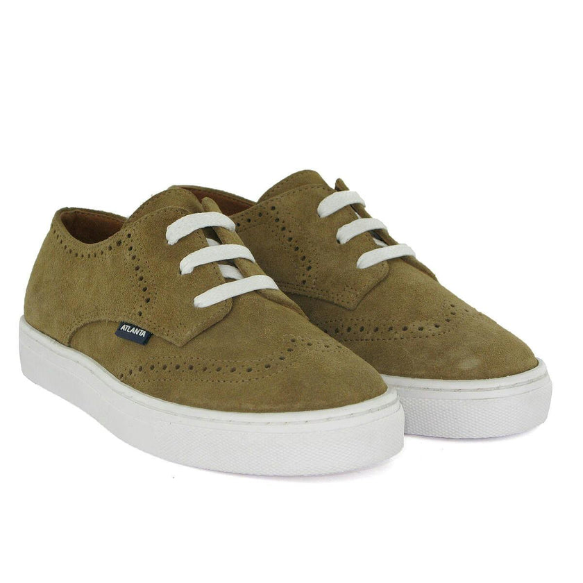 Oxford Tennis in Suede, Beige