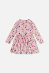Long Sleeve Dress Rose Print Daisies