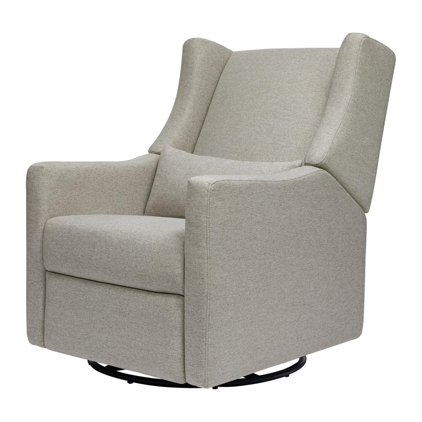 Kiwi Electronic Recliner and Swivel Glider with USB port in Performance Grey Eco-Weave